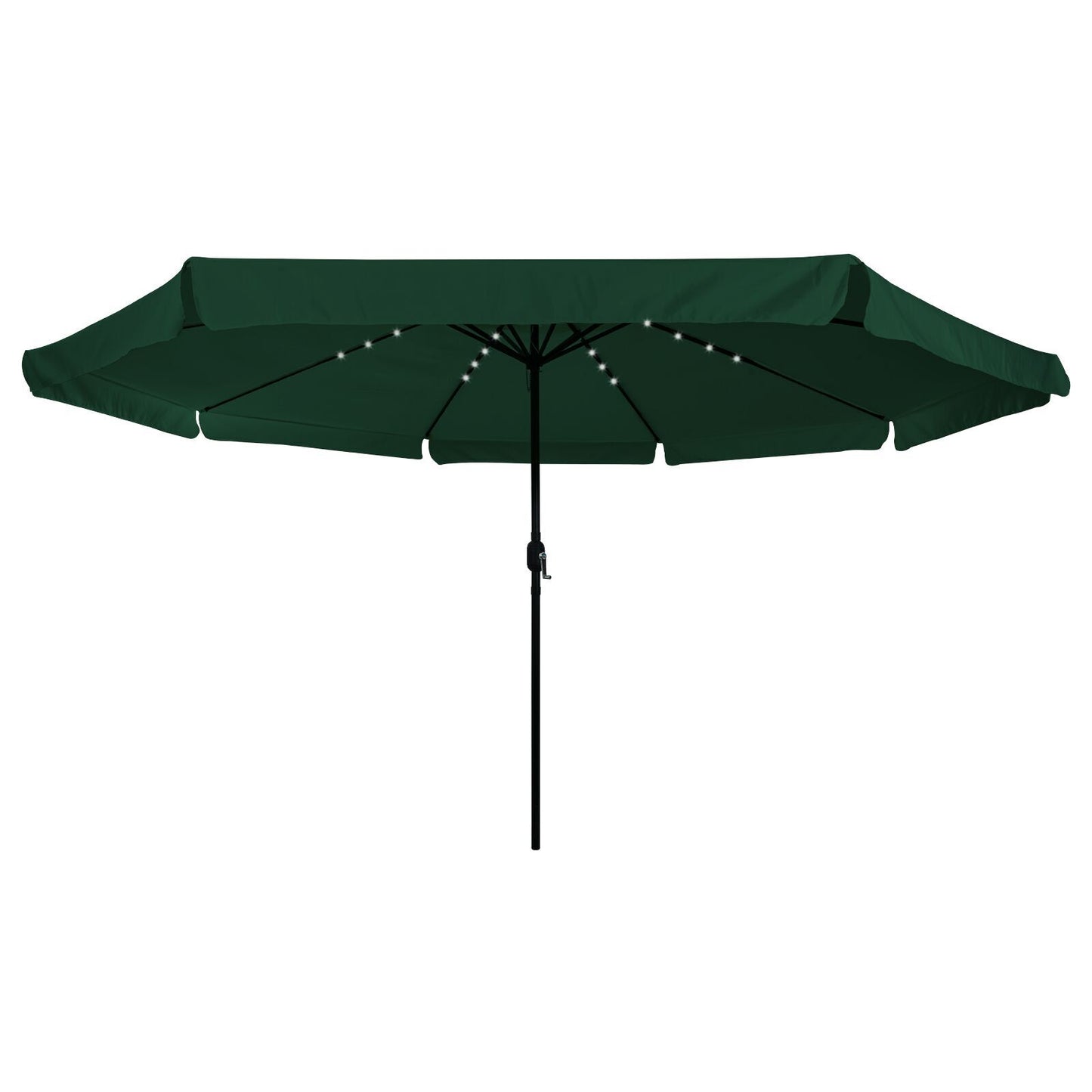 Hageparasol grønn 395 x 395 x 245 cm Polyester