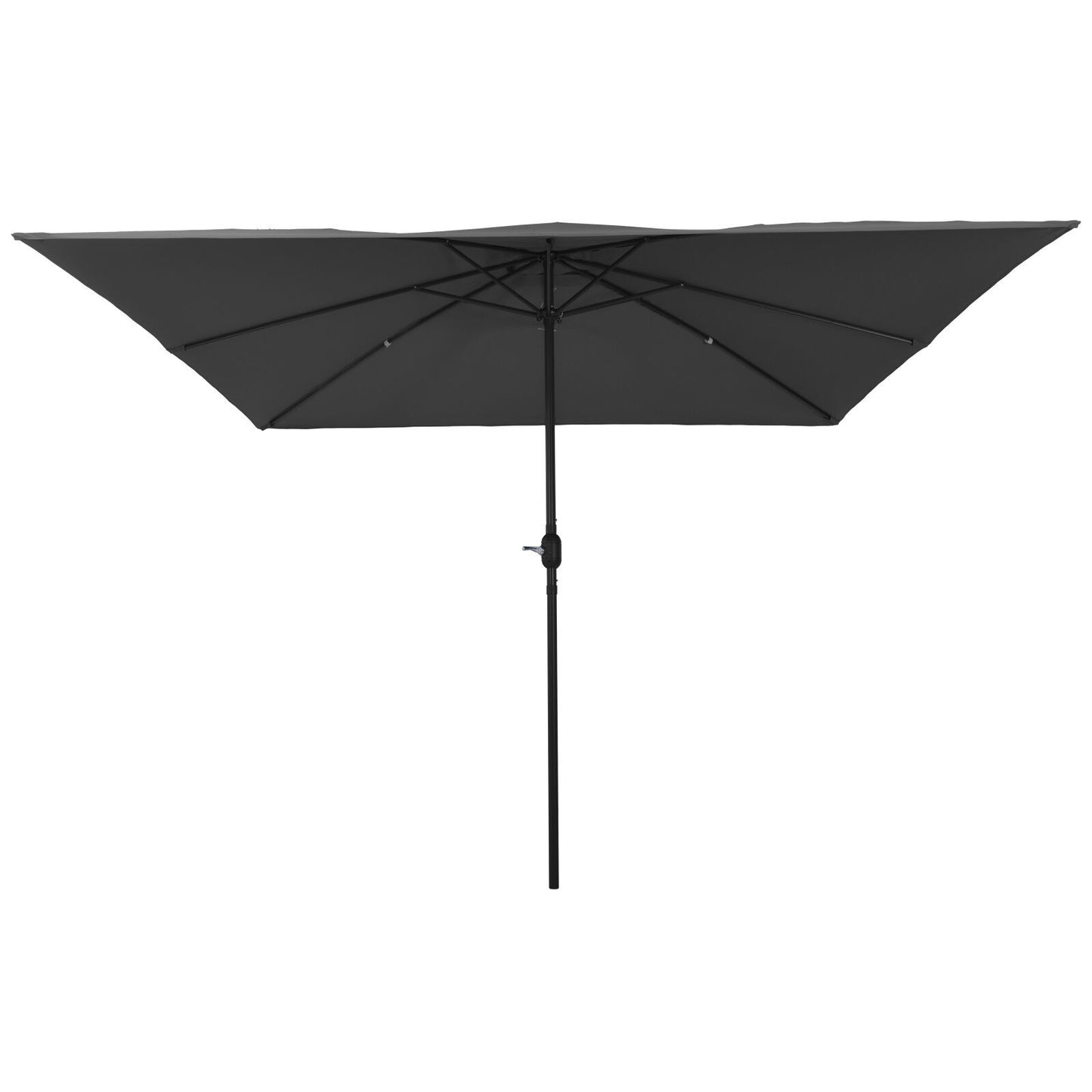 Hageparasol Antrasitt 295 x 295 x 245 cm Polyester og stål