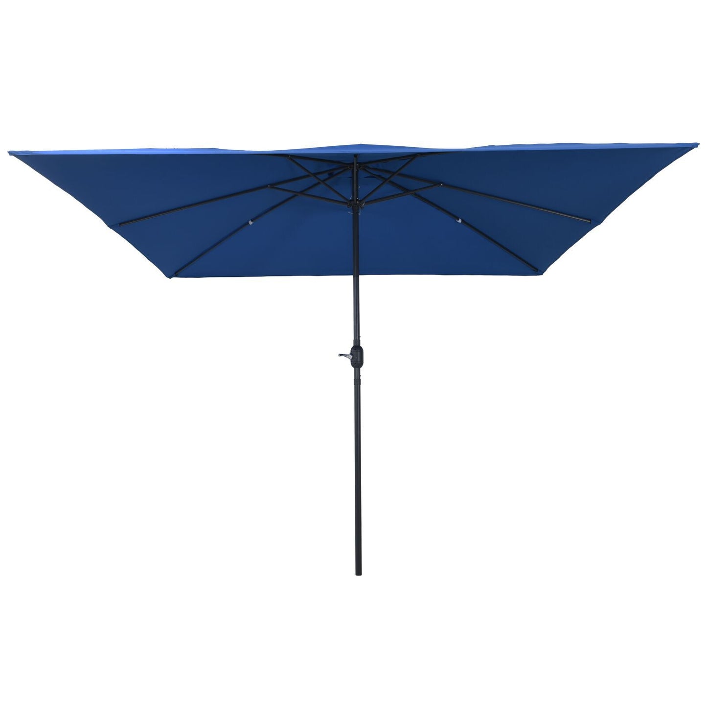 Hageparasol 295 x 295 x 245 cm Polyester og stål Azurblå