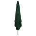 Hageparasol grønn 295 x 295 x 245 cm Polyester og stål