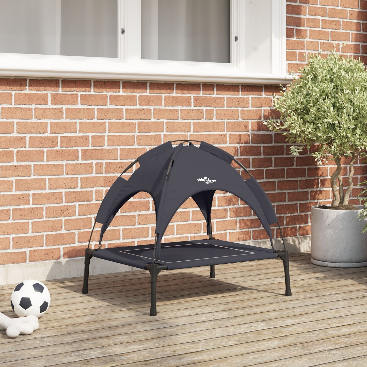 Hundeseng Svart 63 x 49,5 x 60 cm Stål