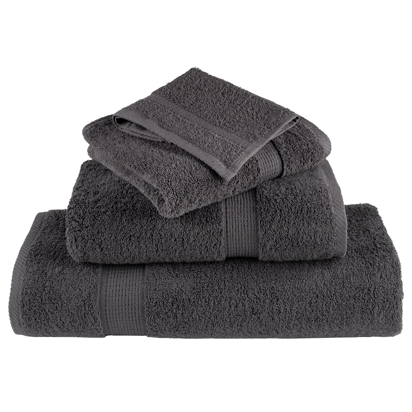 Gjesthåndkle SOLUND 2 pcs Antrasitt 15 x 21 cm 550 gsm