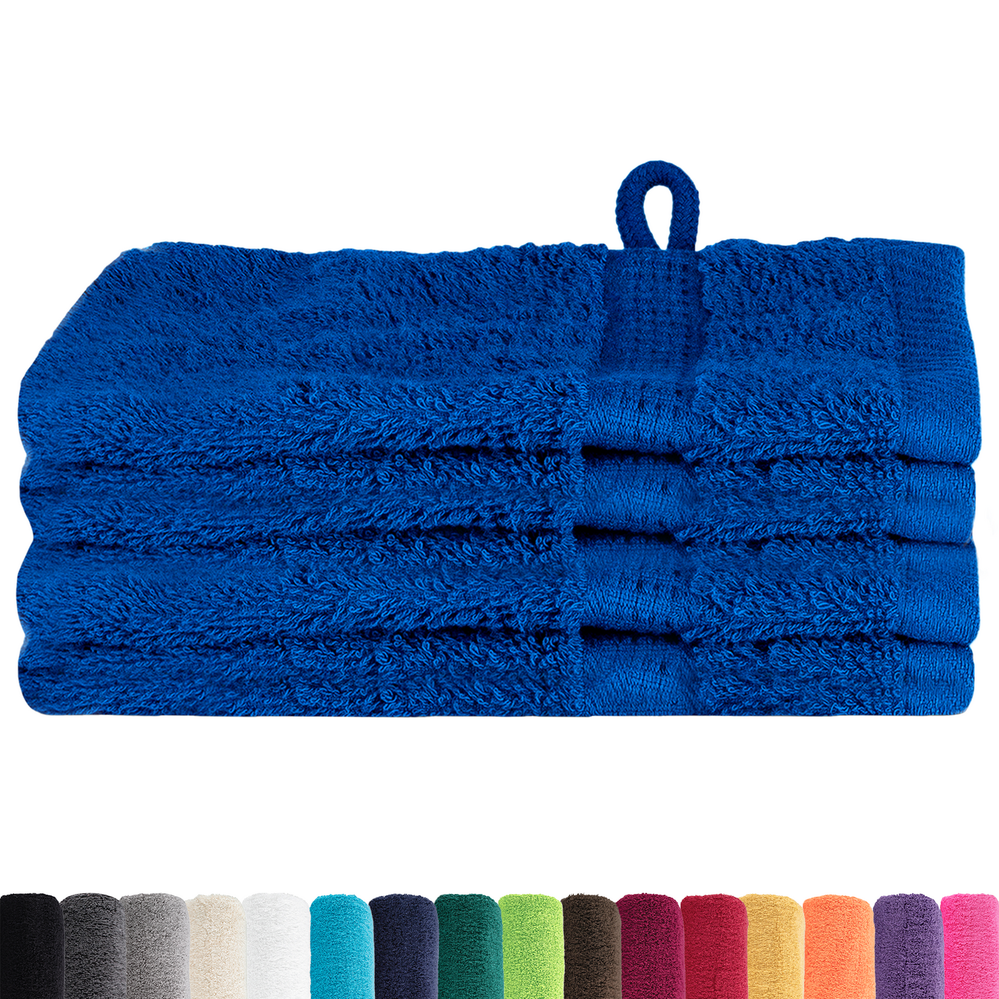 Gjesthåndkle SOLUND 4 pcs Blå 15 x 21 cm 550 gsm