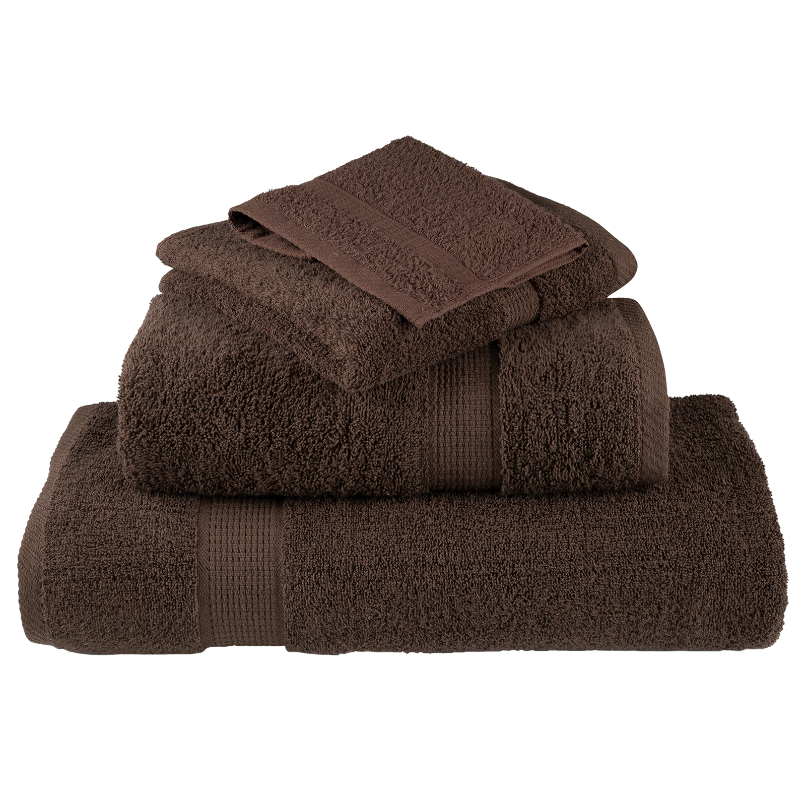Vaskekluter 10 pcs Brun Bomull
