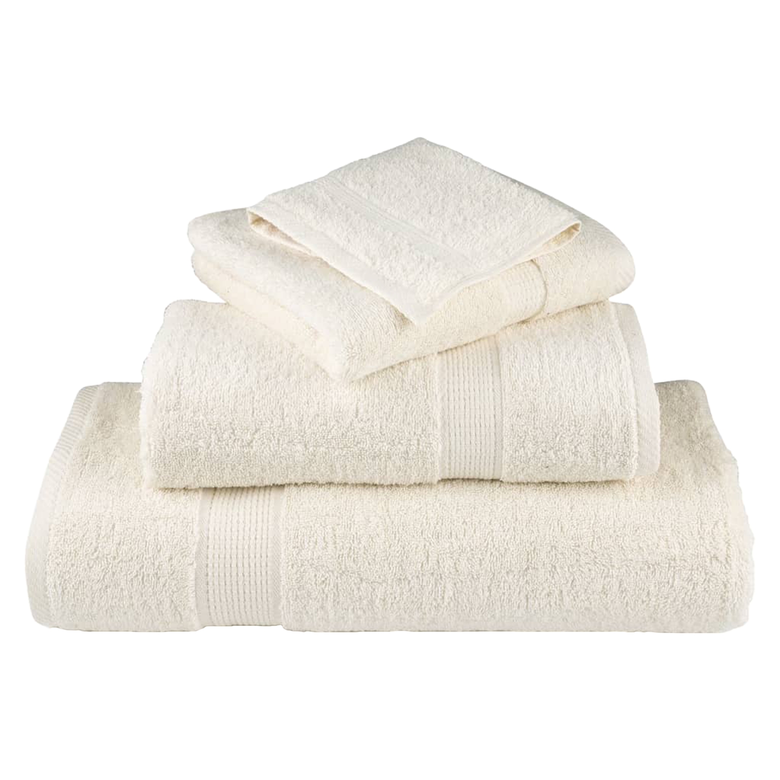Vaskekluter 10 pcs Krem Bomull