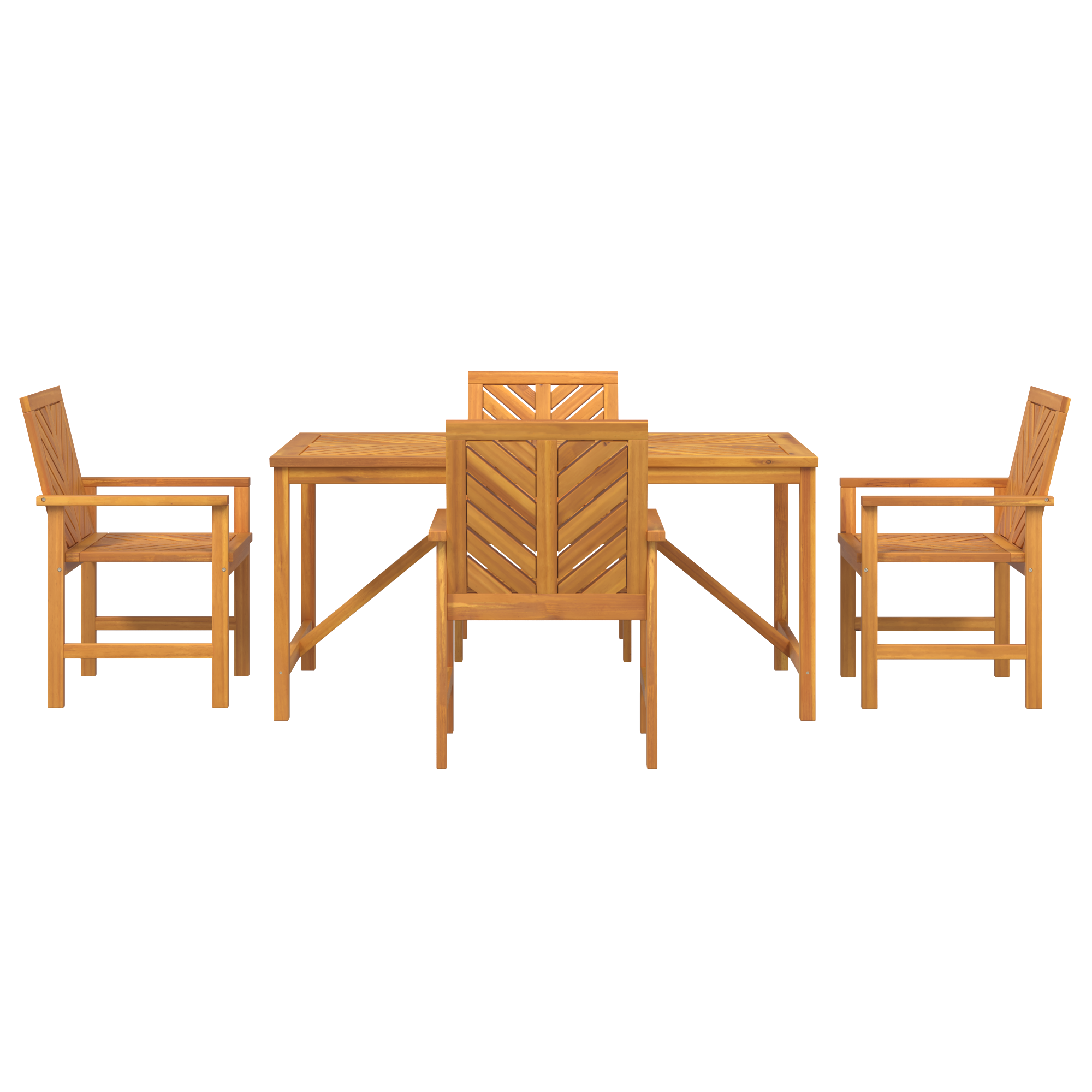 Hage Spisegruppe 5 pcs Brun 150 x 90 x 74 cm heltre akasie