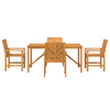 Hage Spisegruppe 5 pcs Brun 150 x 90 x 74 cm heltre akasie