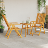 Hage Bistro Sett 3 pcs Brun heltre akasie
