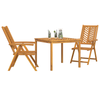 Hage Spisegruppe 3 pcs Brun 90 x 90 x 74 cm heltre akasie