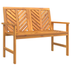 Hage lounge sett 2 pcs Brun Massivt akasietre