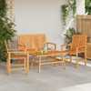 Hage lounge sett 2 pcs Brun Massivt akasietre