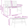 Hage lounge sett 2 pcs Brun Massivt akasietre