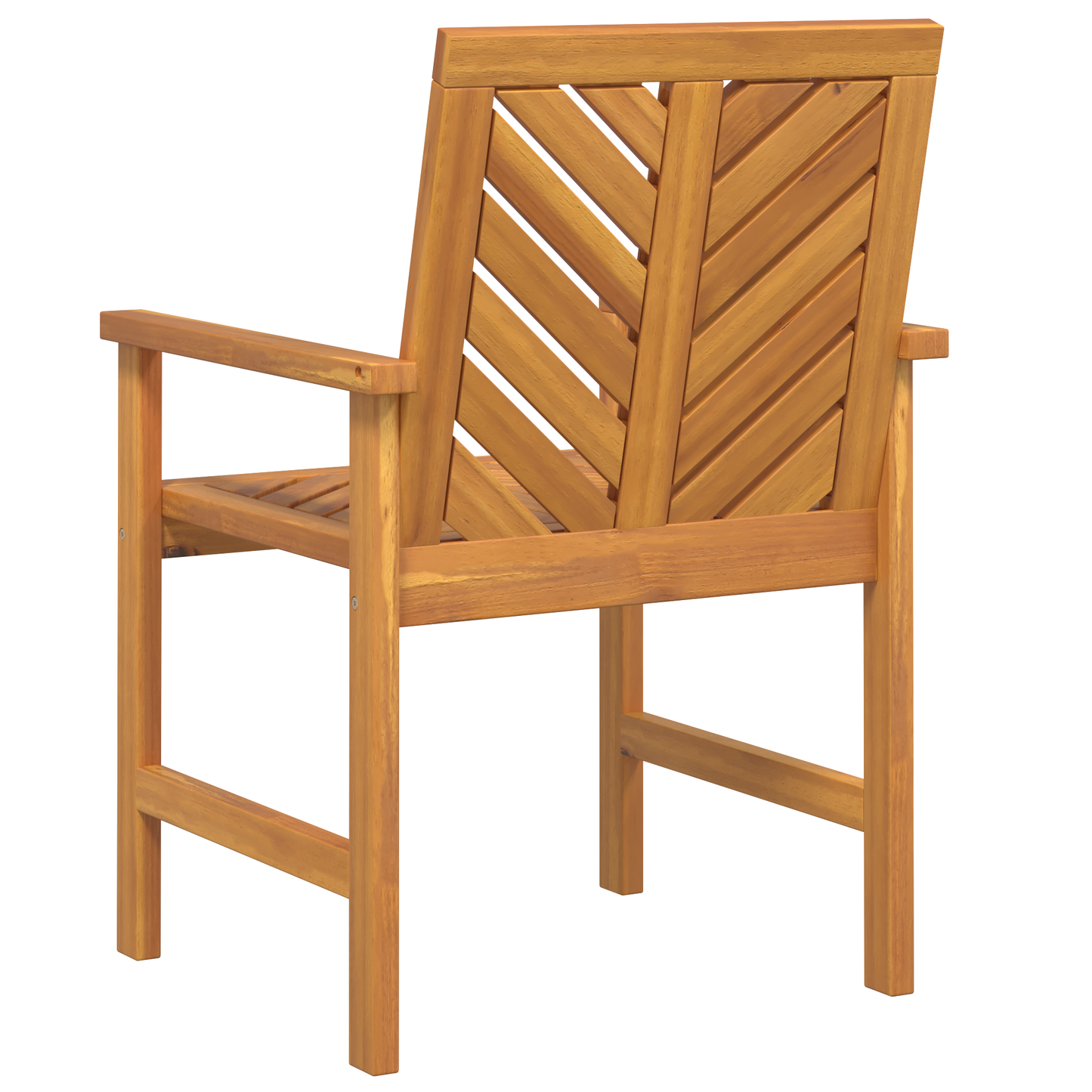Spisestuestol 6 pcs Naturlig Solid akasietre