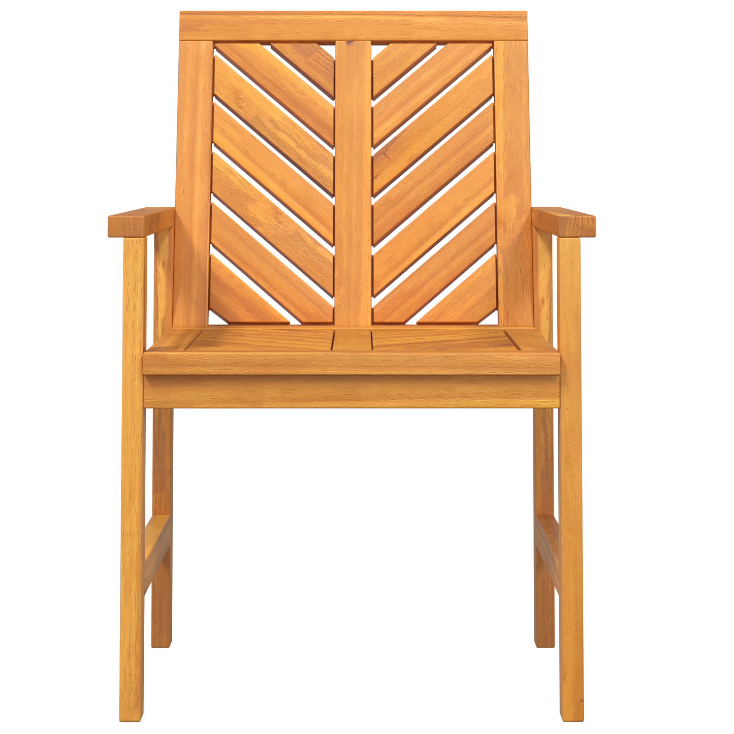 Spisestuestol 6 pcs Naturlig Solid akasietre