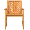 Hage spisestuestoler 6 pcs Brun 59 x 62.5 x 89 cm heltre akasie