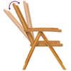 Recliner stol 6 pcs Brun 57 x 71 x 90cm tre