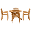 Hage Spisegruppe 3 pcs Brun Solid Akasietre
