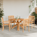 Hage Spisegruppe 5 pcs Naturlig Solid akasietre