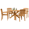Hage Spisegruppe 3 pcs Brun Solid Akasietre
