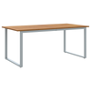 Hage Spisegruppe 5 pcs Grå og brun 180 x 90 x 75 cm
