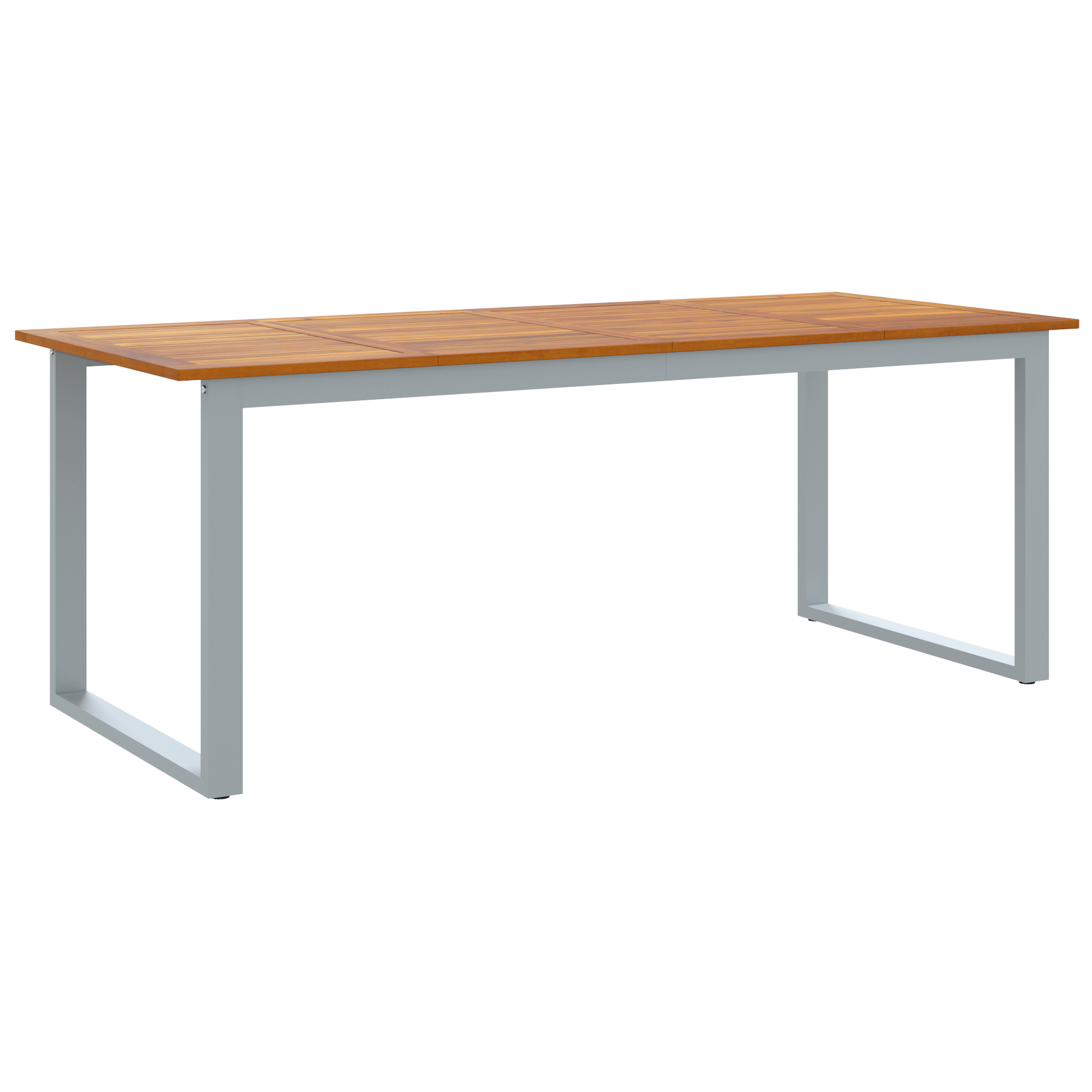 Hage Spisegruppe 9 pcs Grå og brun 200 x 90 x 75 cm