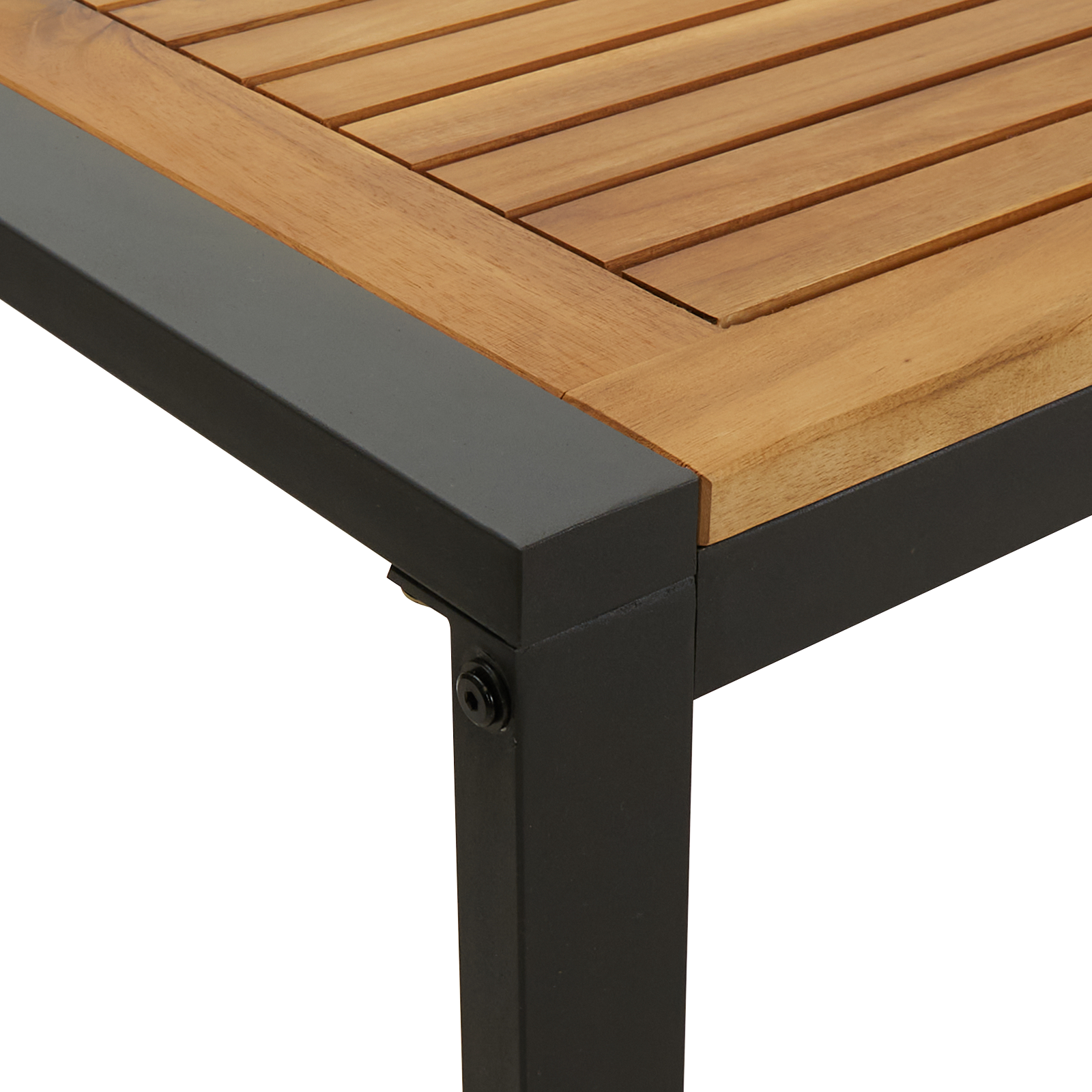 Hage Spisegruppe 5 pcs Svart og brun 140 x 80 x 75 cm