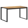 Hage Spisegruppe 5 pcs Svart og brun 140 x 80 x 75 cm