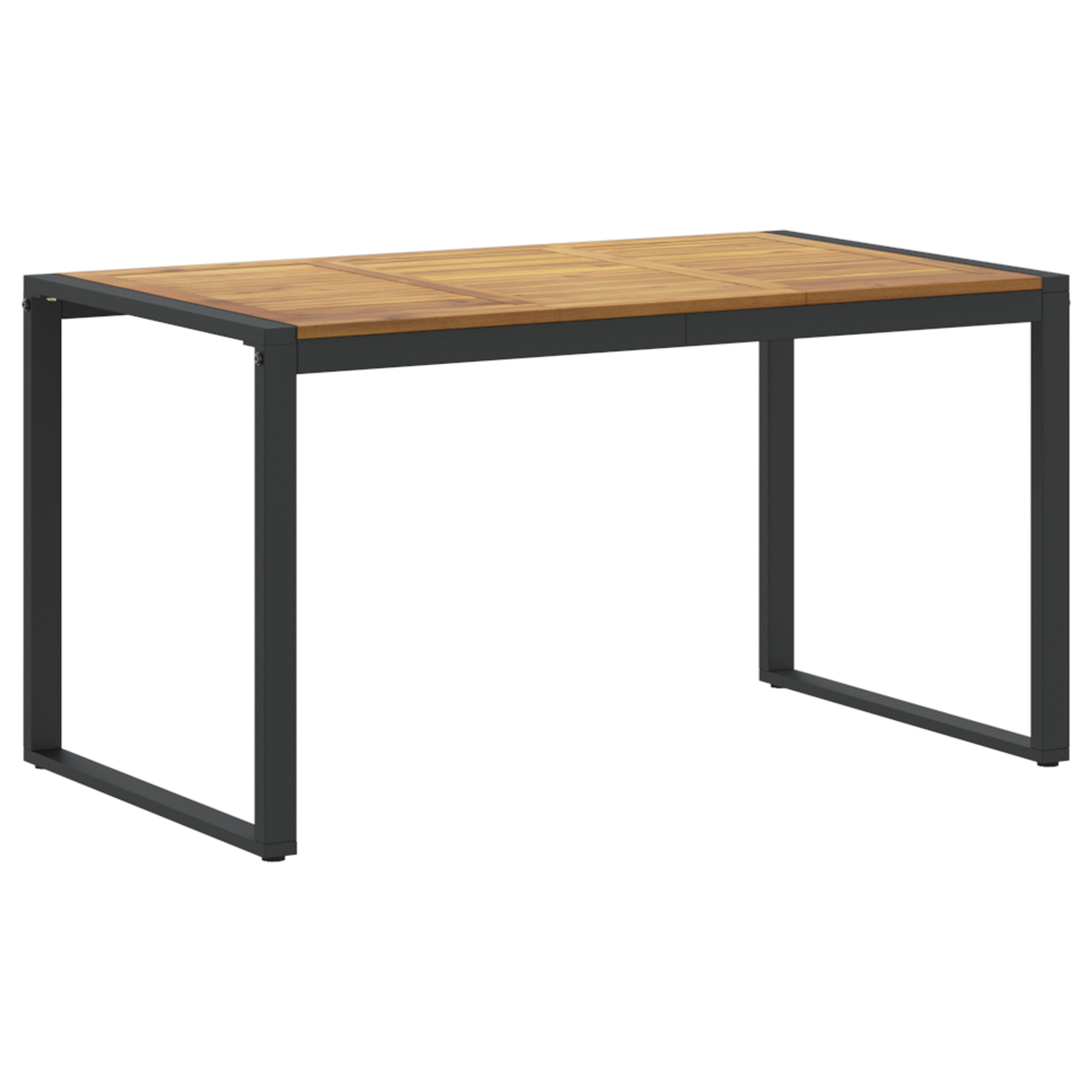 Hage Spisegruppe 7 pcs Svart og brun 140 x 80 x 75 cm