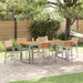 Stablestol 6 pcs Brun 56 x 57 x 87 cm Solid akasietre