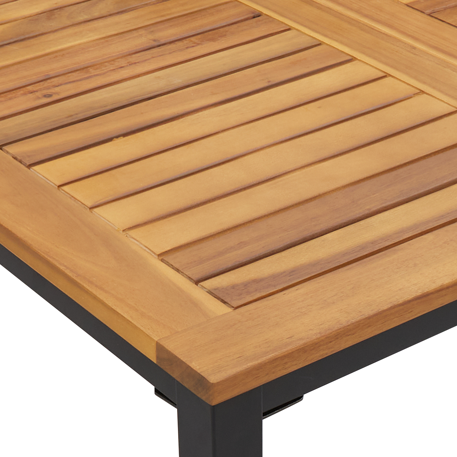 Hage Spisegruppe 5 pcs Svart og brun 180 x 90 x 75 cm
