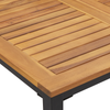 Hage Spisegruppe 5 pcs Svart og brun 180 x 90 x 75 cm