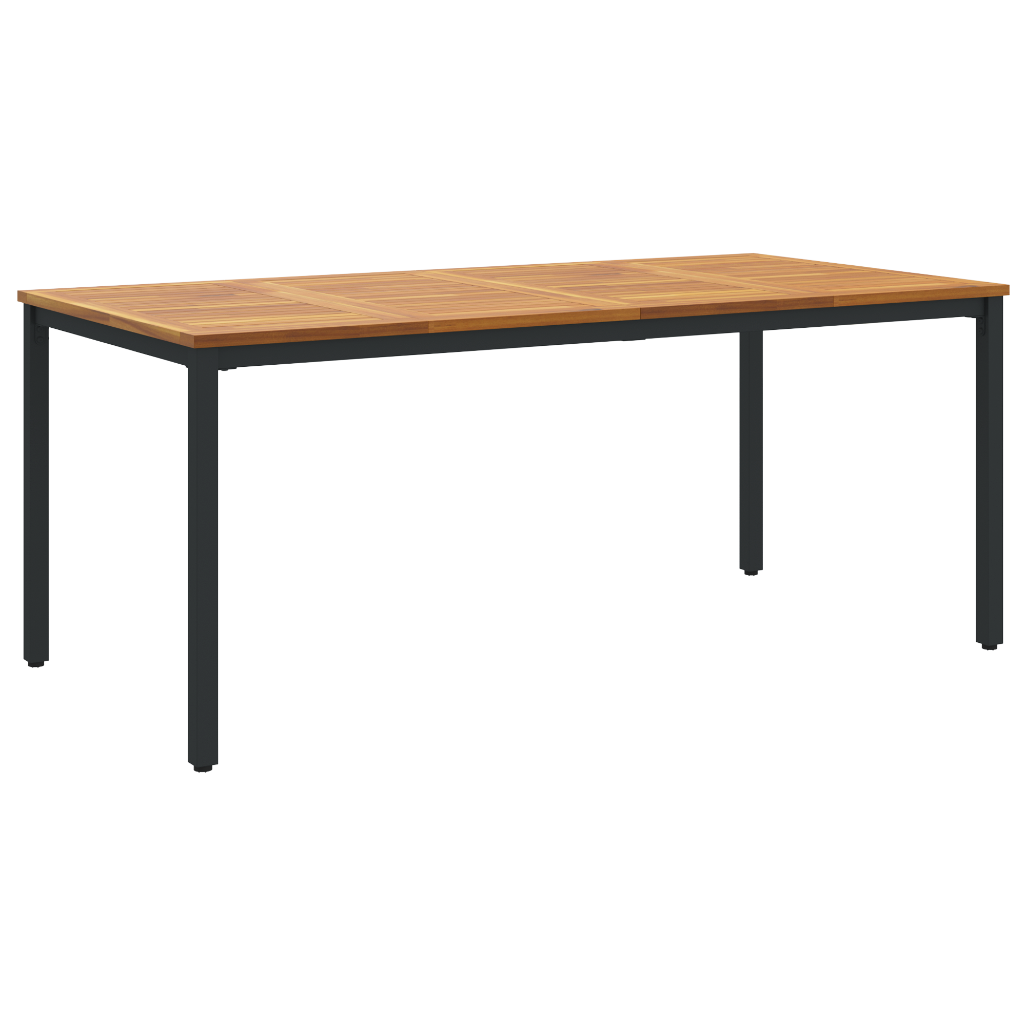 Hage Spisegruppe 5 pcs Svart og brun 180 x 90 x 75 cm