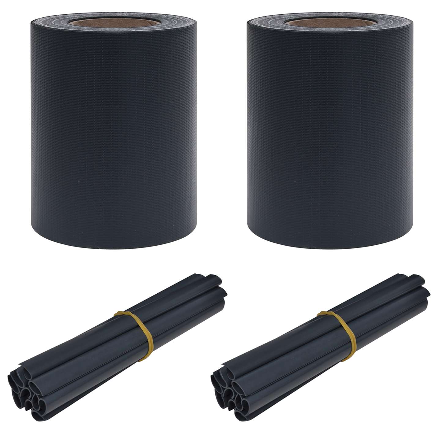 Hage personvernscreens 2 pcs Mørkegrå 35 x 0,19 m PVC