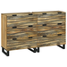 Sidebord Sett 2 pcs Naturlig 120 x 33,5 x 75 cm
