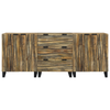 Baderomsinnredningssett med skuff 3 pcs Brun 180 x 33 x 75 cm