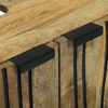 Baderomsinnredningssett med hylle 2 pcs Brun 62 x 33 x 58 cm