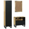 Baderomsinnredningssett med skuff 3 pcs Brun 38 x 33 x 160 cm