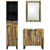 Baderomsinnredningssett med skuff 3 pcs Brun 38 x 33 x 160 cm