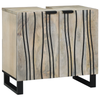 Baderomsinnredningssett med hylle 2 pcs Hvit 62 x 33 x 58 cm