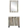 Baderomsinnredningssett med hylle 2 pcs Hvit 62 x 33 x 58 cm
