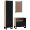 Baderomsinnredningssett med skuff 3 pcs Hvit 38 x 33 x 160 cm