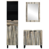 Baderomsinnredningssett med skuff 3 pcs Hvit 38 x 33 x 160 cm