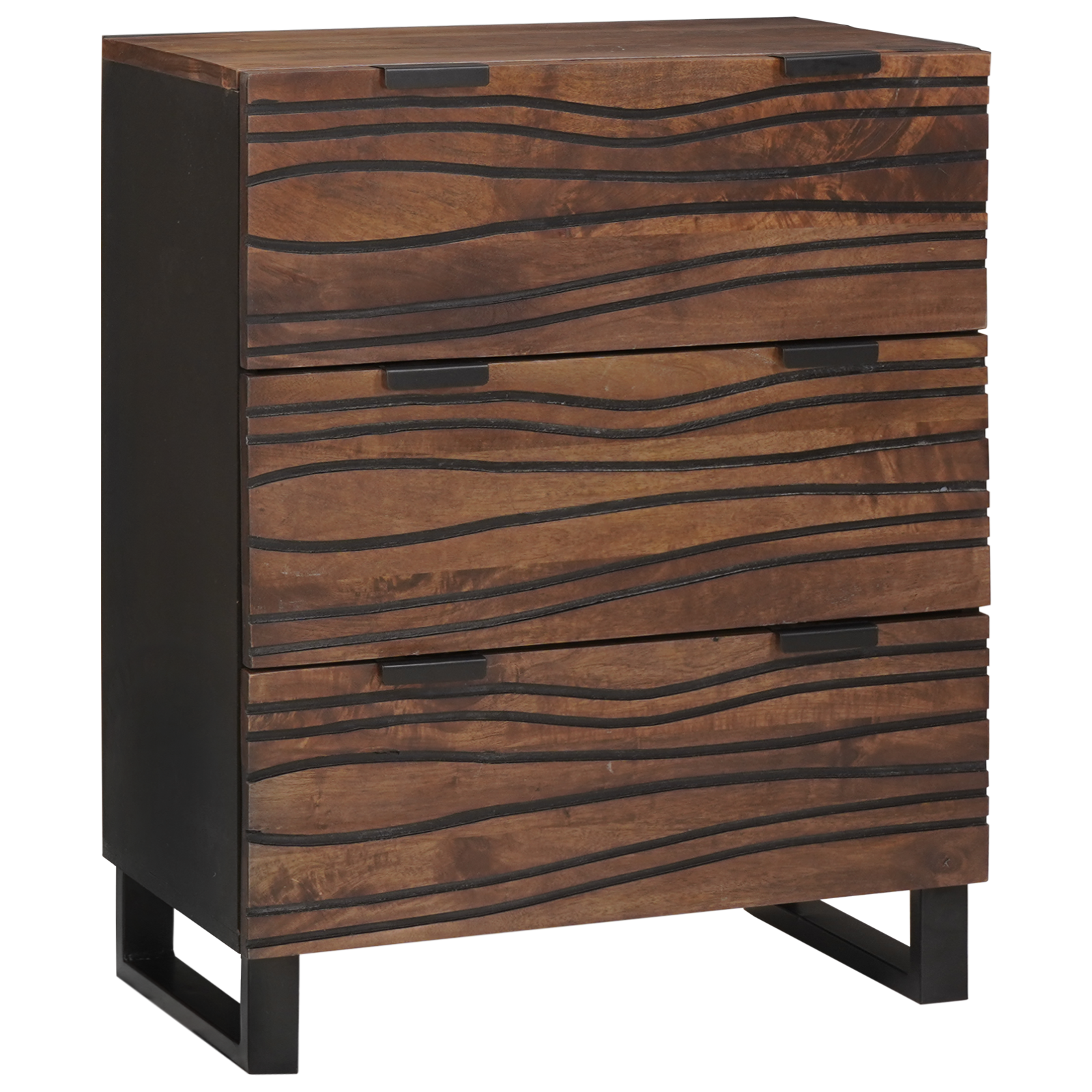 Baderomsinnredningssett med skuff 3 pcs Brun 180 x 33 x 75 cm