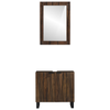 Baderomsinnredningssett 2 pcs Valnøtt Brun 62 x 33 x 58 cm