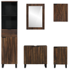 Baderomsinnredningssett med skuff 5 pcs Hvit 38 x 33 x 160 cm