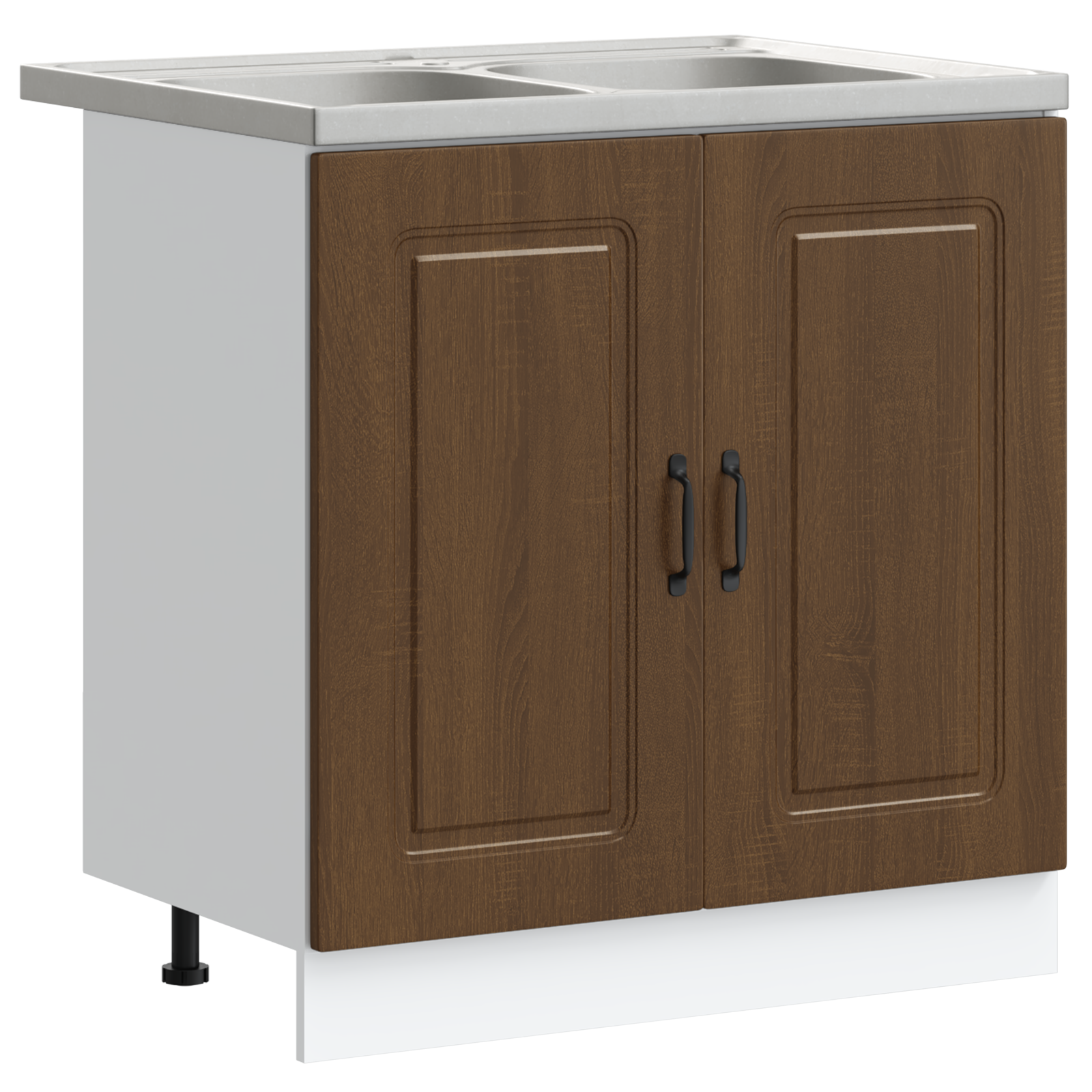 Kjøkkenskap Kalmar 2 pcs Brun 80 x 46 x 81.5 cm Konstruert tre