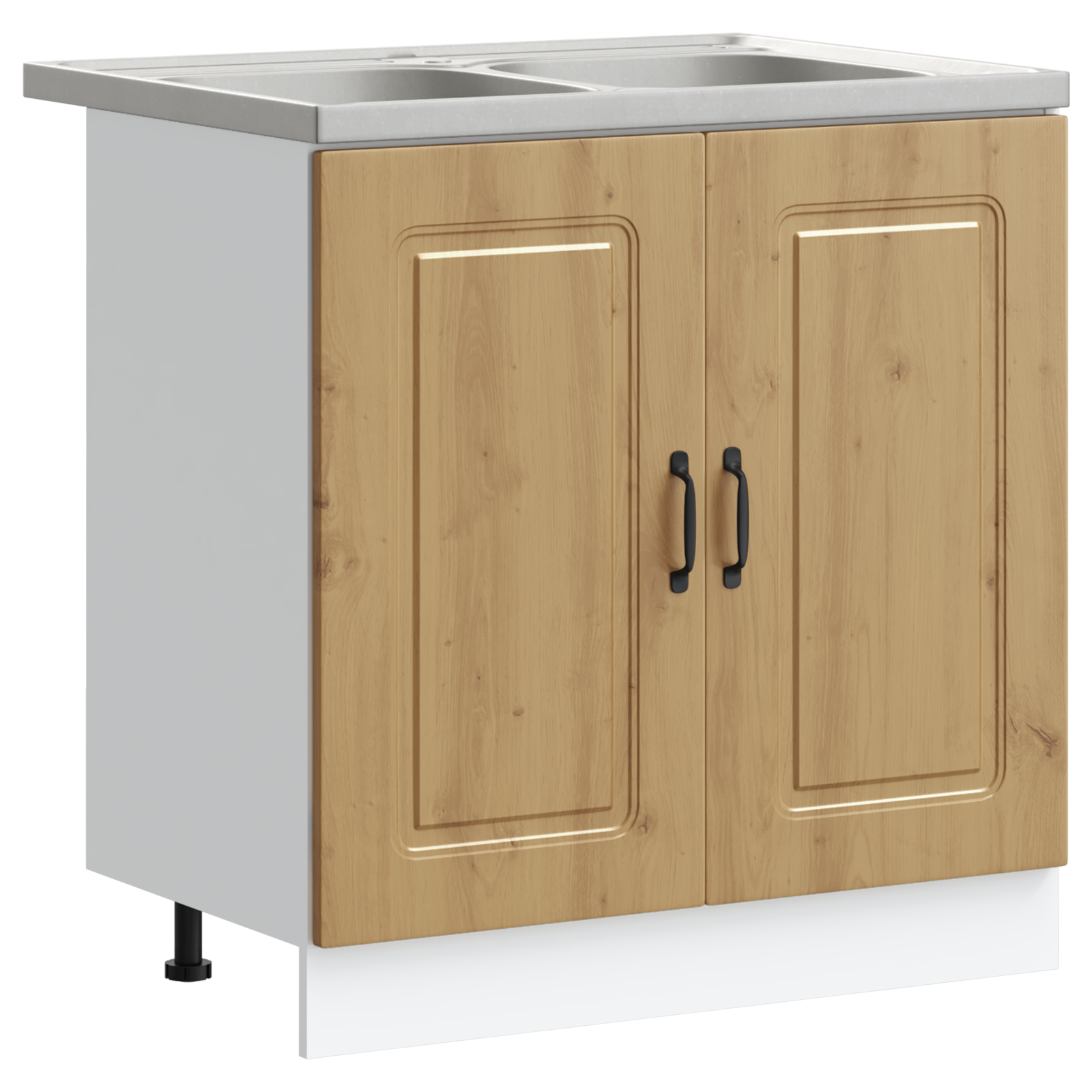 Kjøkkenskap Kalmar 2 pcs Brun 80 x 46 x 81.5 cm Konstruert tre