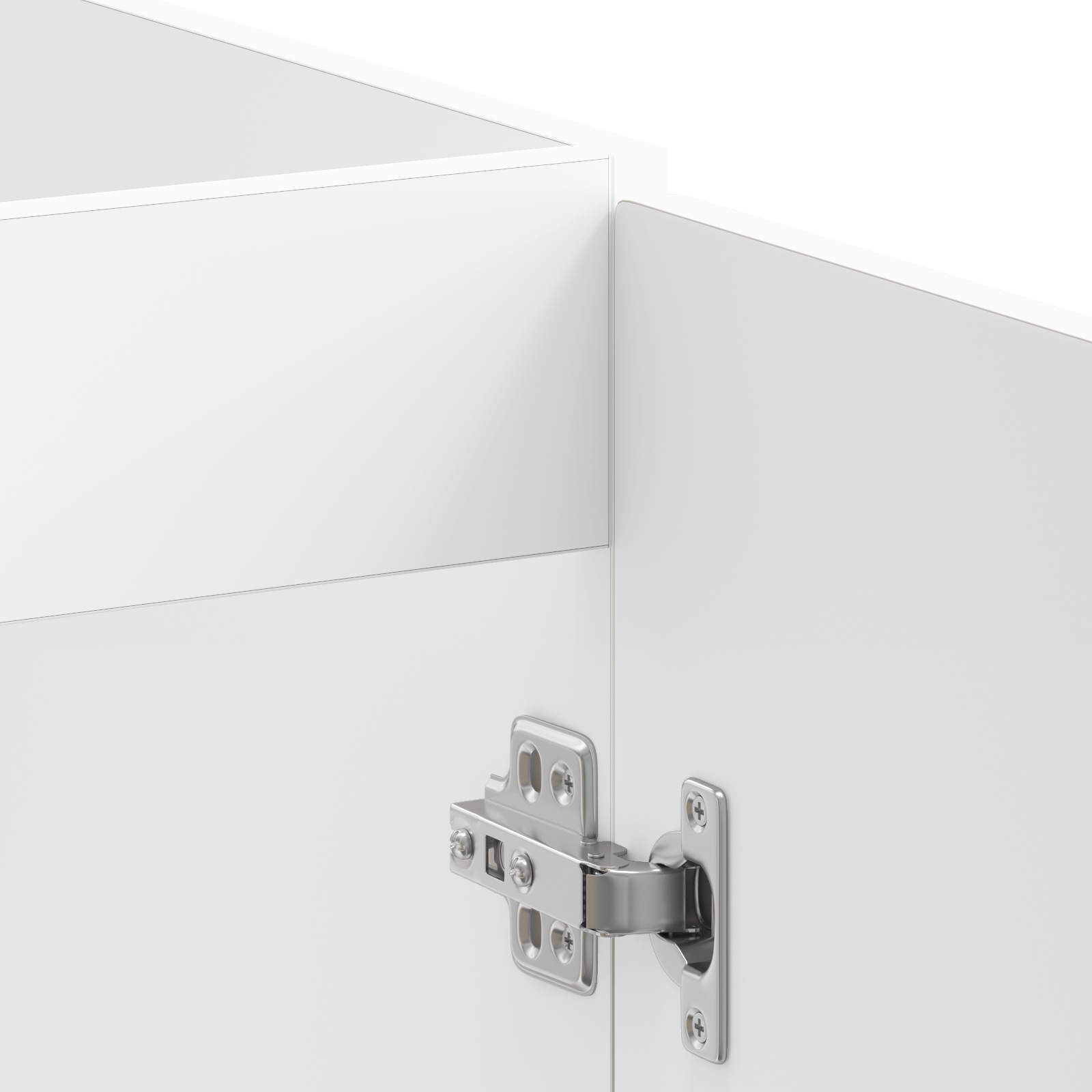 Kjøkkenskap Lucca 2 pcs Hvit 80 x 46 x 81.5 cm Konstruert tre