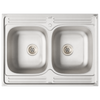 Kjøkkenskap Lucca 2 pcs Hvit 80 x 46 x 81.5 cm Konstruert tre