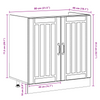 Kjøkkenskap Lucca 2 pcs Hvit 80 x 46 x 81.5 cm Konstruert tre
